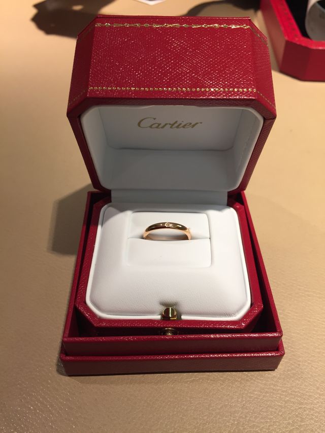 クラシックウェディングリング　ピンクゴールド