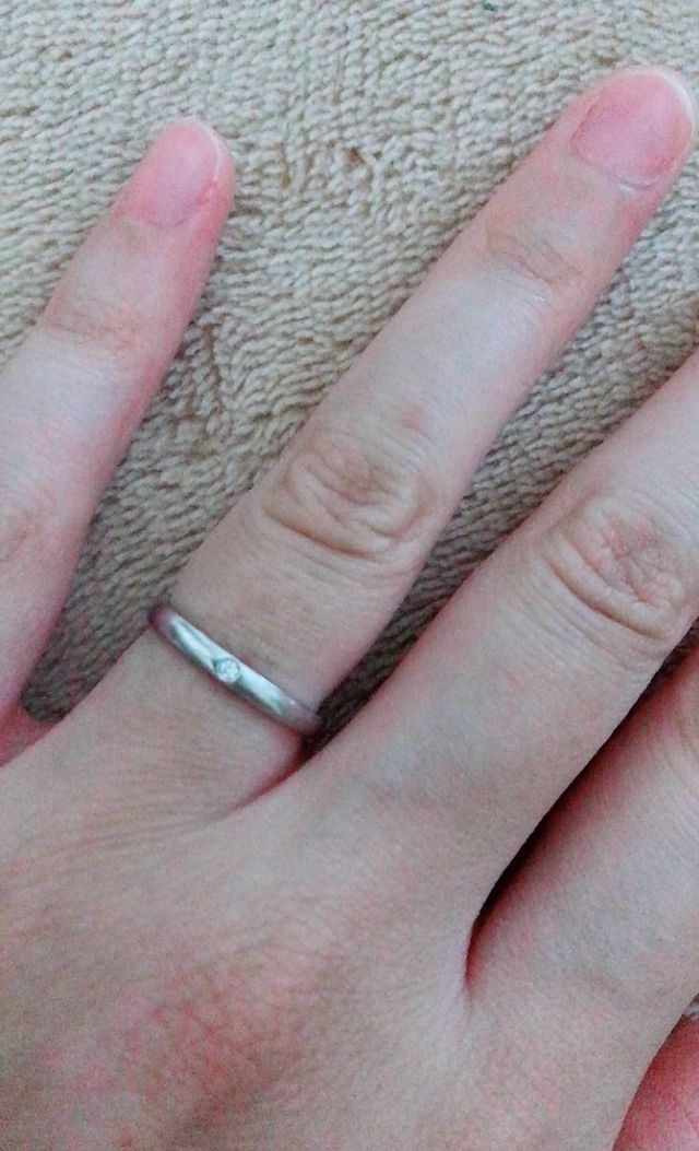 シンプルなデザインのプラチナ900です。