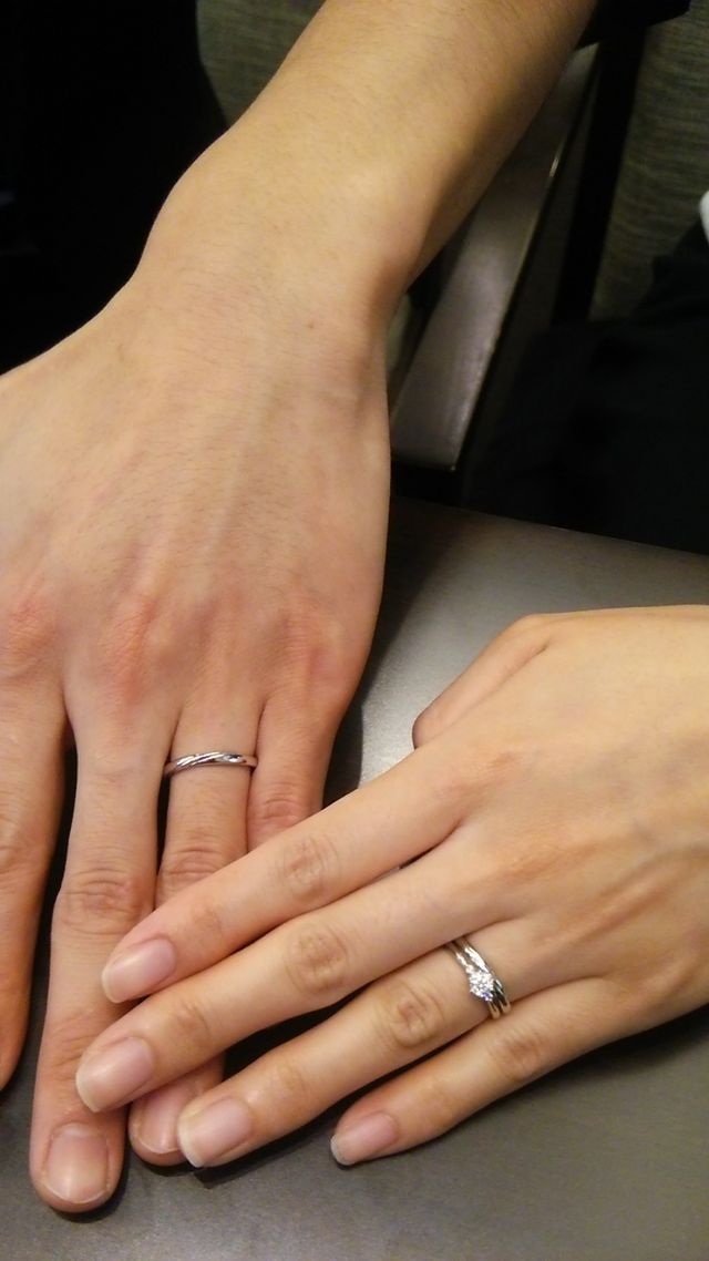 セットリングでの撮影です。とても可愛くて気に入りました！