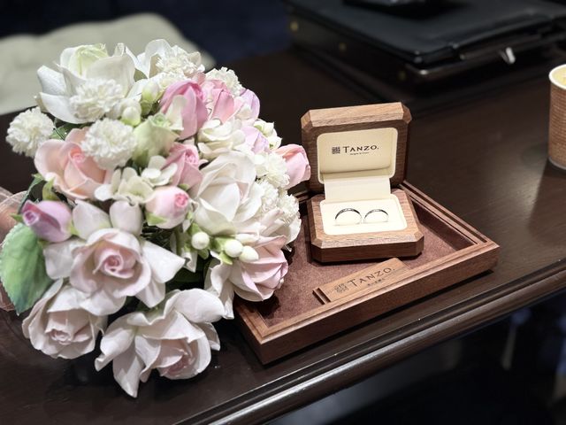 お店の方がお花添えてくれました笑