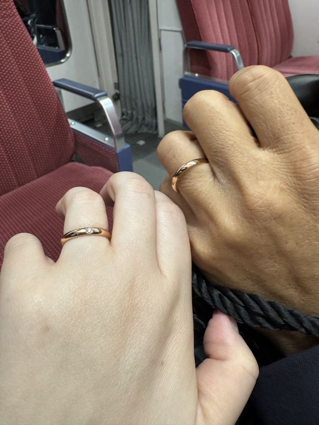 綺麗な出来上がりが嬉しくて思わず帰りの電車で撮影（笑）