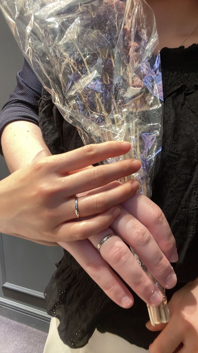 購入後すぐに着用して撮影したしゃしんです。