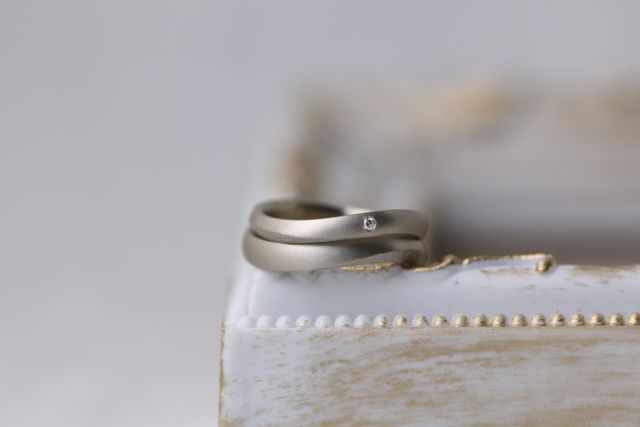 今回購入した指輪をお見せの方が撮ってくださいました