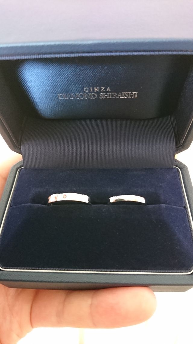 結婚10年目記念で、新結婚指輪を購入しました。