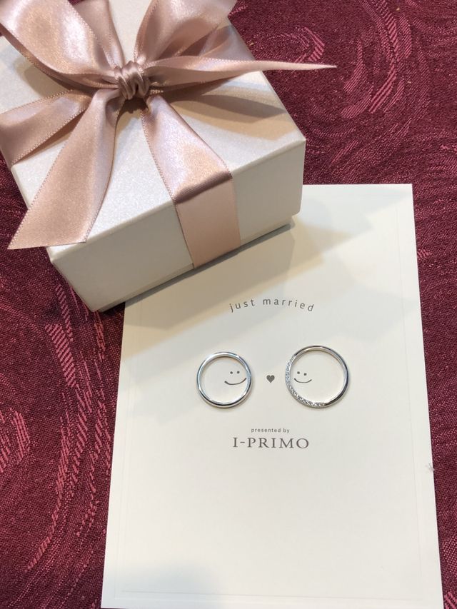 結婚指輪〜購入時の箱を添えて〜