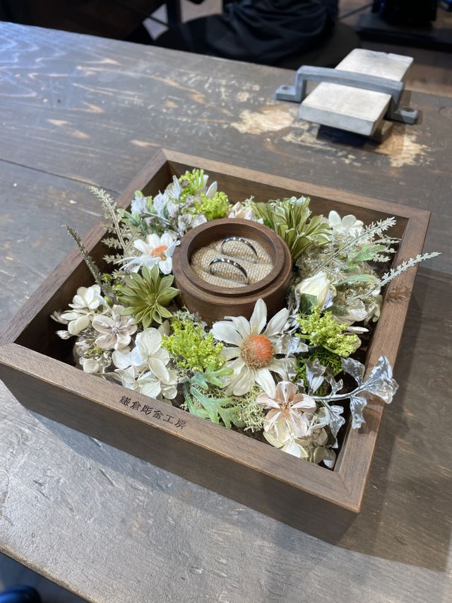 自分たちで作り終えた直後の写真です。