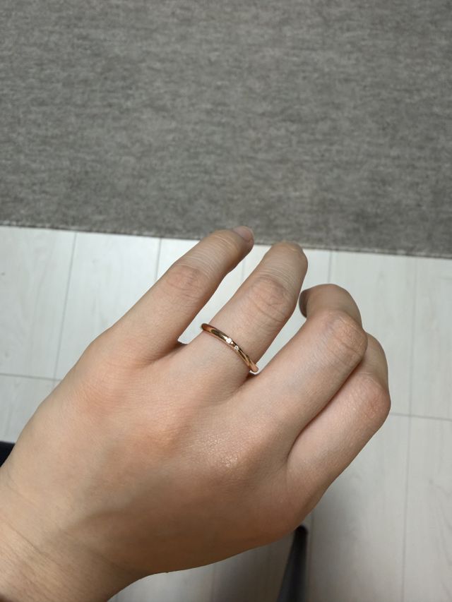 10号にしましたが、緩いので9号にお直しして頂こうと思います