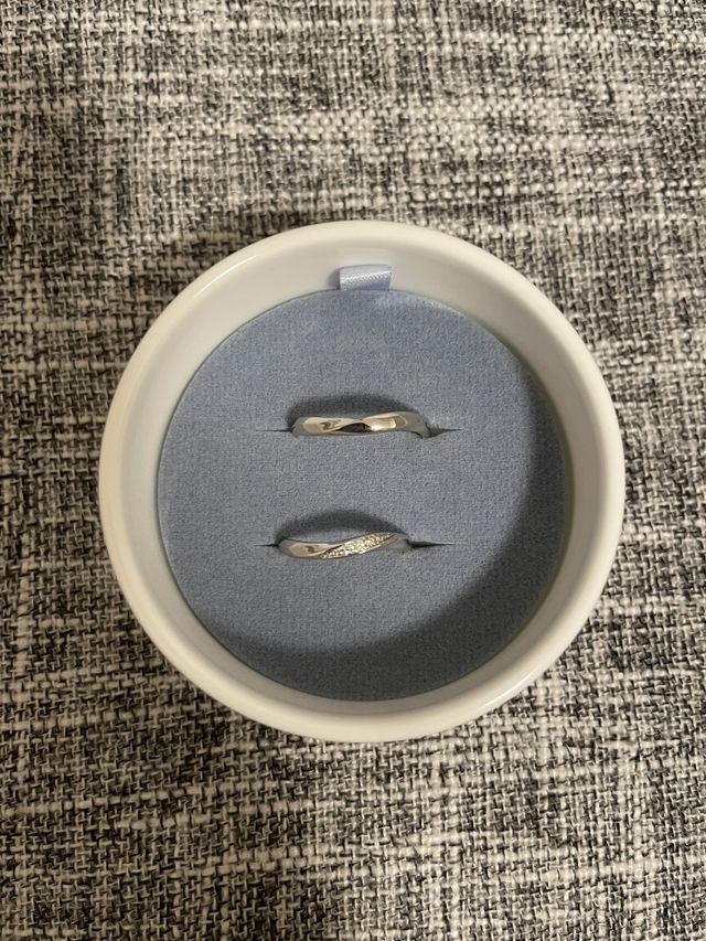 フェアでいただいたリングピローと