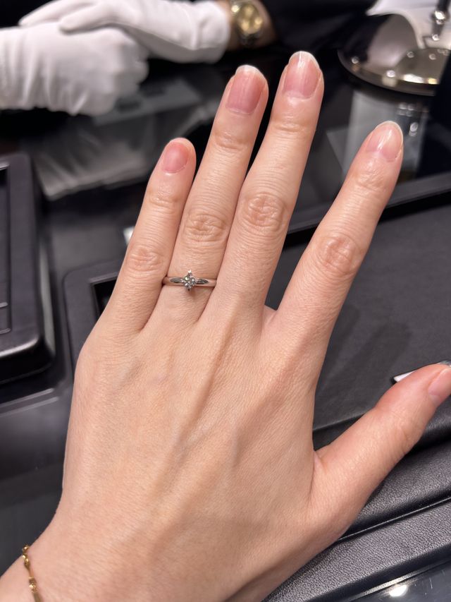 ダイヤの輝きが素晴らしい