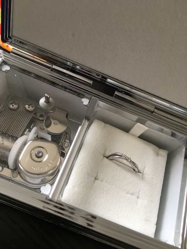 オルゴールのBOX付きで頂きました。