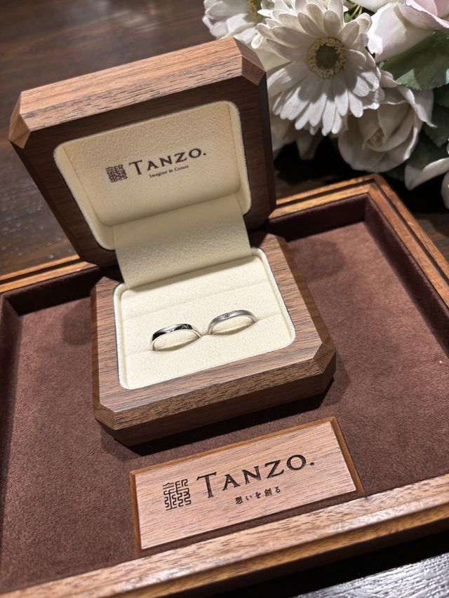 結婚指輪納品時の写真