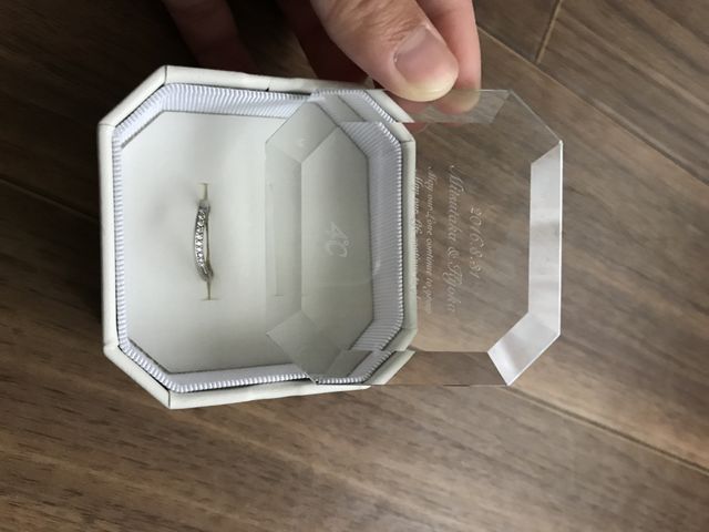 リングケースと指輪です。