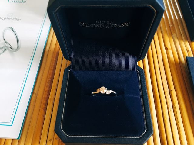 綺麗な流線形のダイヤとリングに一目惚れしました♡