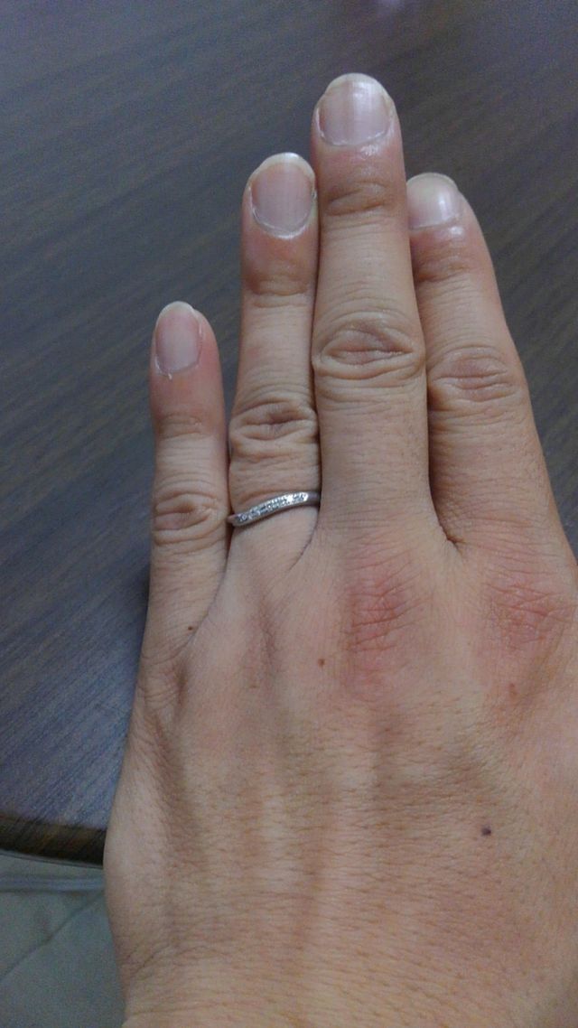 メレダイヤ入りで作ってもらいました。