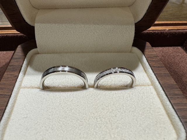 キラキラの可愛い指輪になりました✨