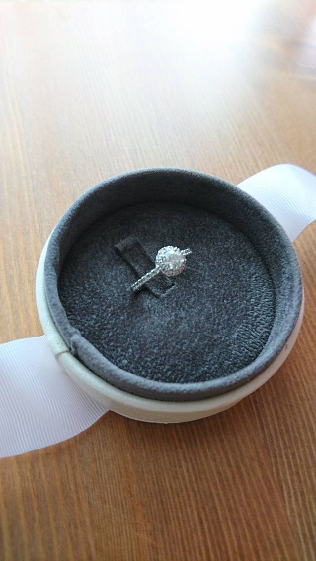 丸くてかわいい箱に入れてくださいました☆