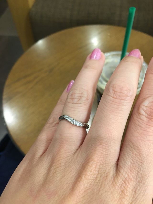 ダイヤモンドのきらめきがきれいです！