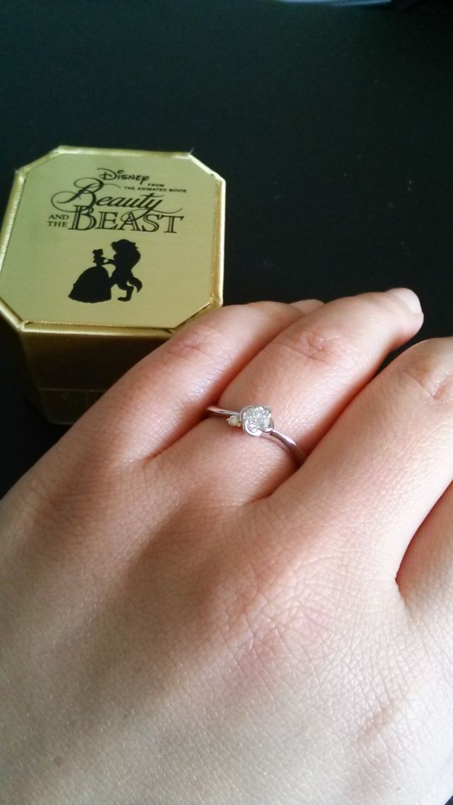 ぽっちゃり指に付けてみた感じです