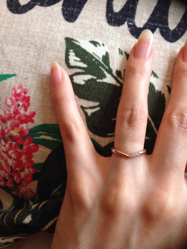 妊娠中むくんだりすることも考えて少し大きめにしました。