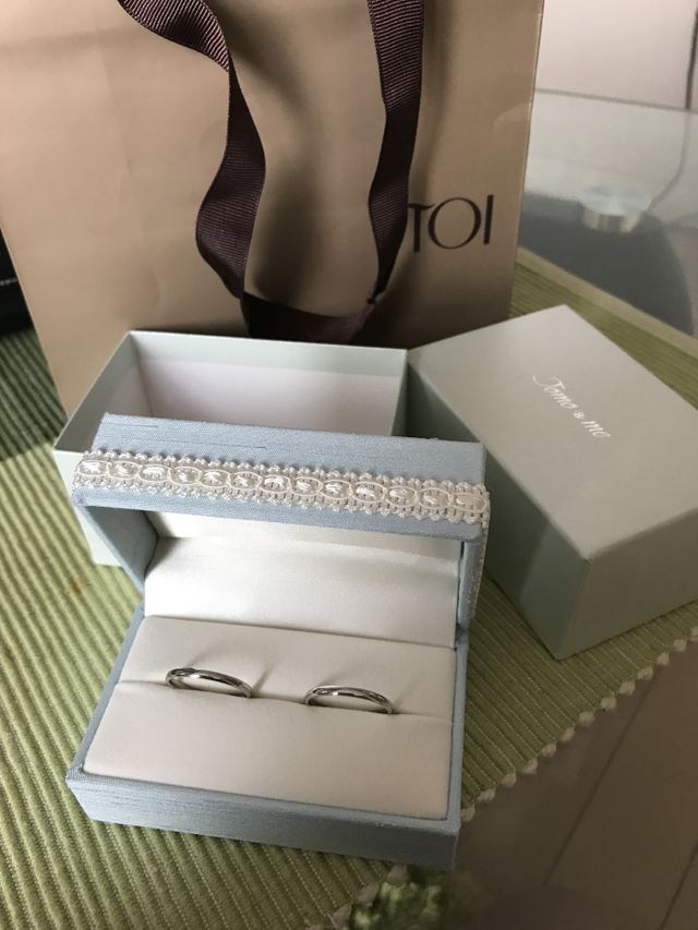 夫と全く同じデザイン、同じ号数のものを購入しました。