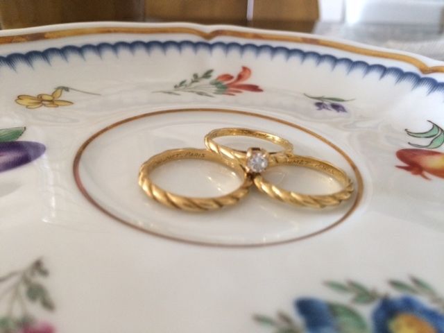 結婚指輪と婚約指輪のセットリング