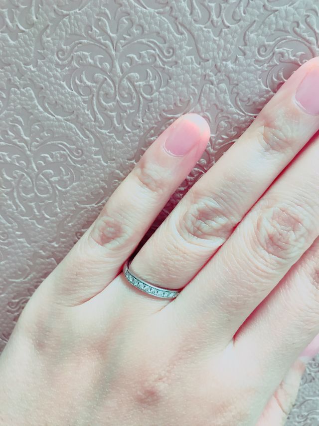 ハーフエタニティーにしました！