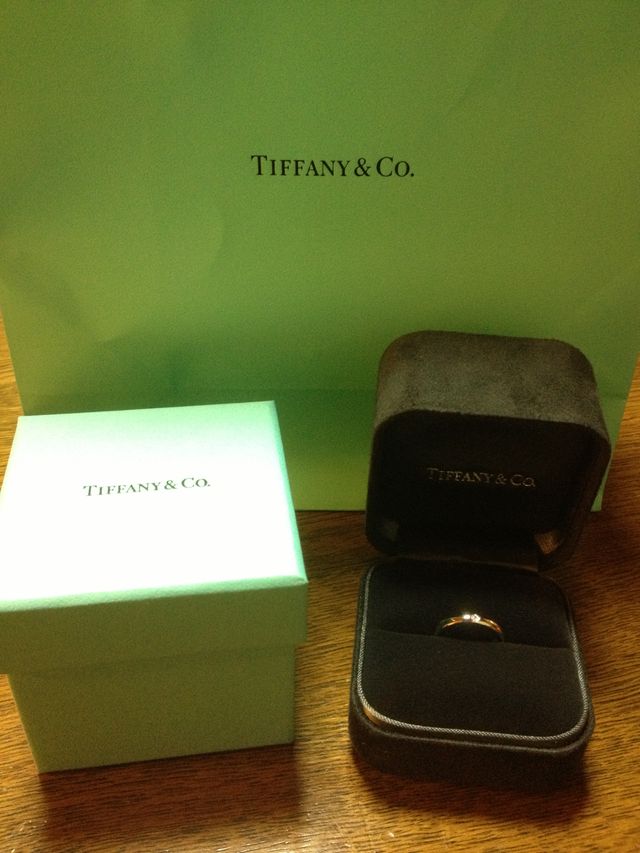 ティファニーに憧れていました。私の希望でダイアいり。