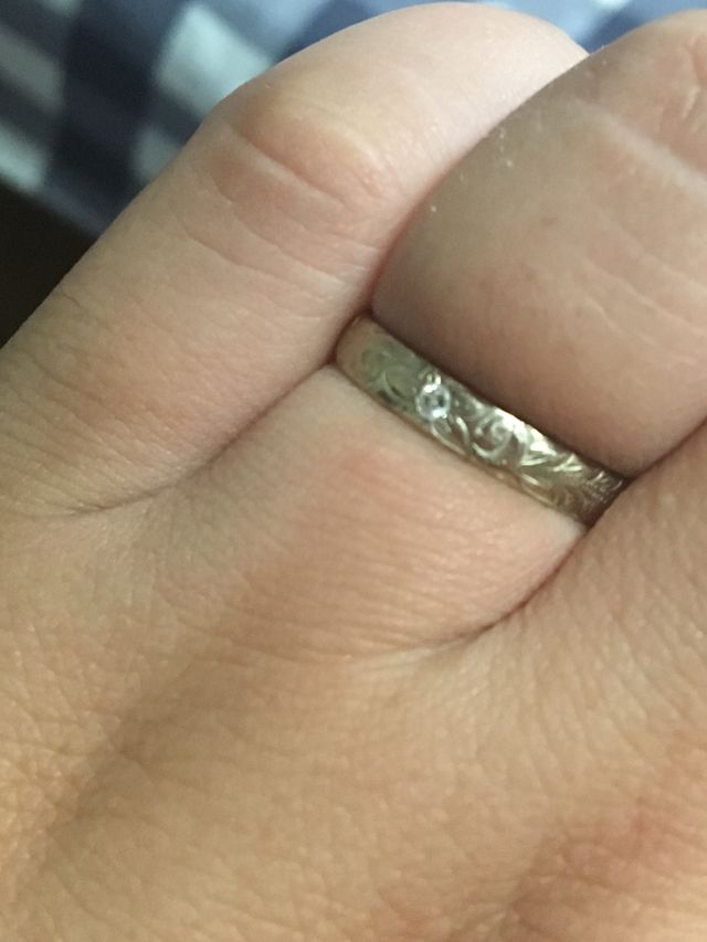 ハワイアンジュエリー ダイヤ入り ハニーイエローゴールド