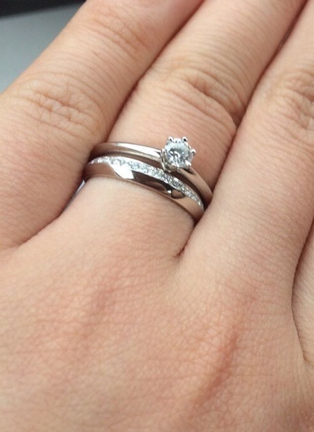 ティファニーのセッティングとも相性バッチリ