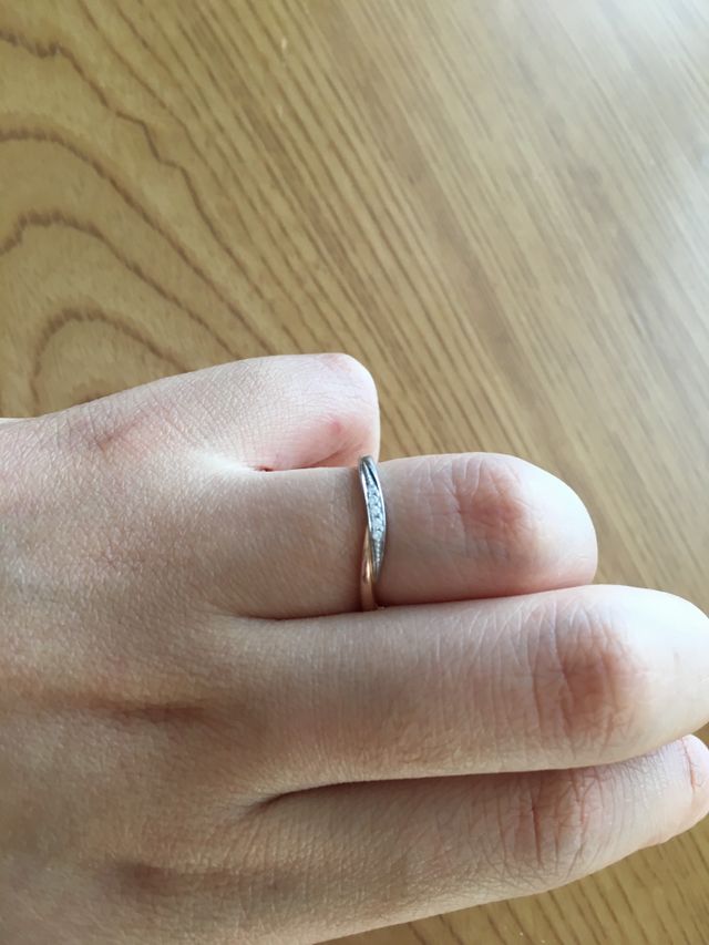 着用した写真です。