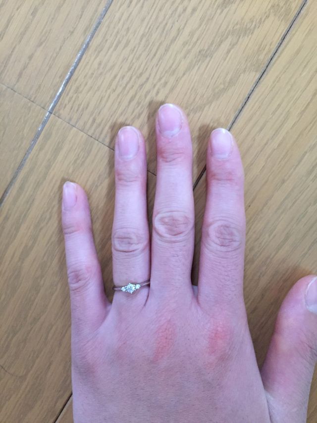 去年、プロポーズして頂いた時に貰ったものです