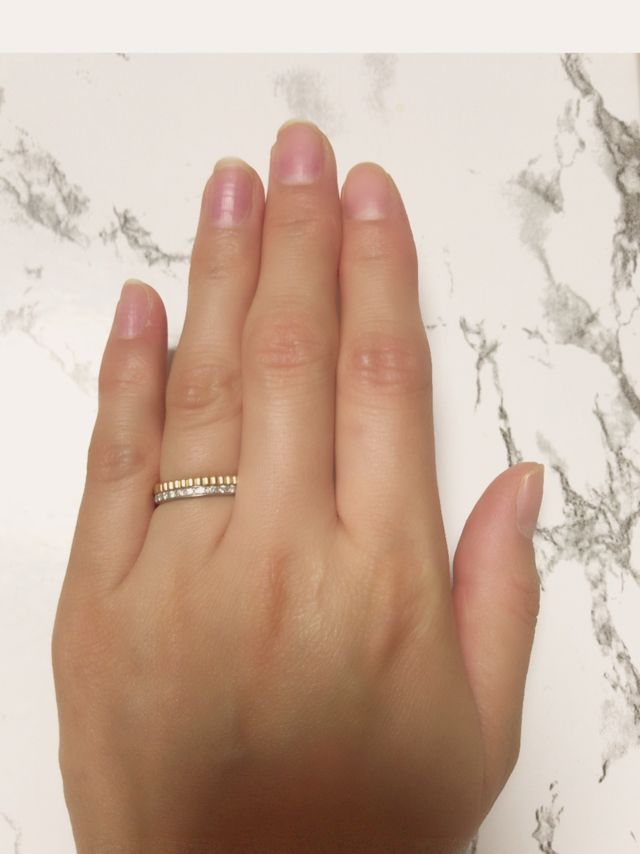 ブシュロンのキャトル ラディアント。イエローゴールドです。