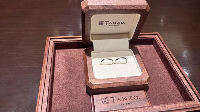 購入した結婚指輪です。