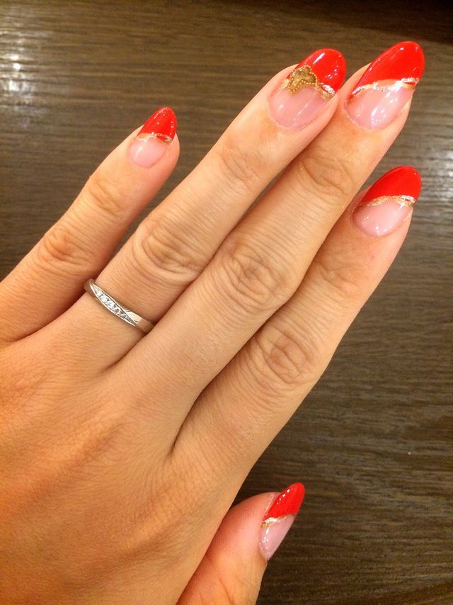 斜めに入ったダイヤがお気に入りです。