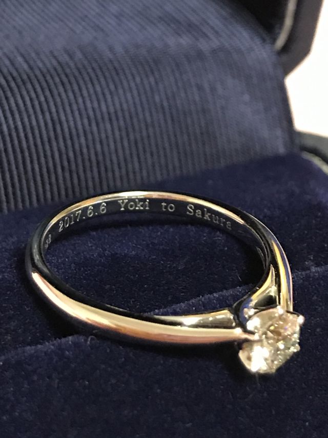 刻印もしっかり美しく入れていただきました。