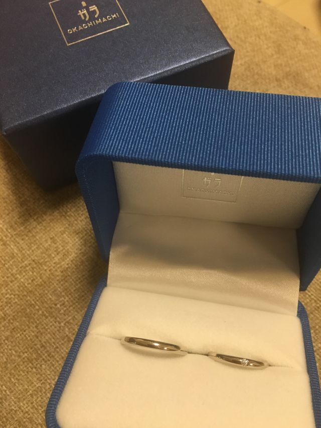 シンプルでもとても高級感があり可愛い指輪。