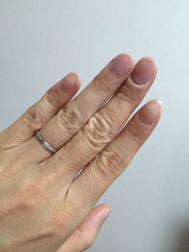 ストレートラインで斜めにダイヤが入っているのがお気に入り