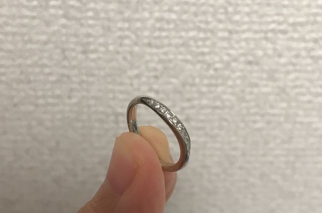 つけ心地の良いリングです。