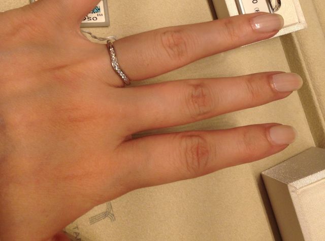 Vライン メレダイヤ11石