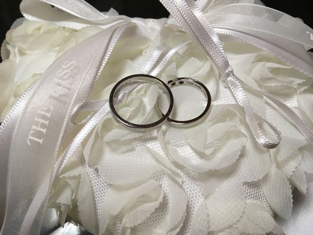 名前、誕生石入りペアリング