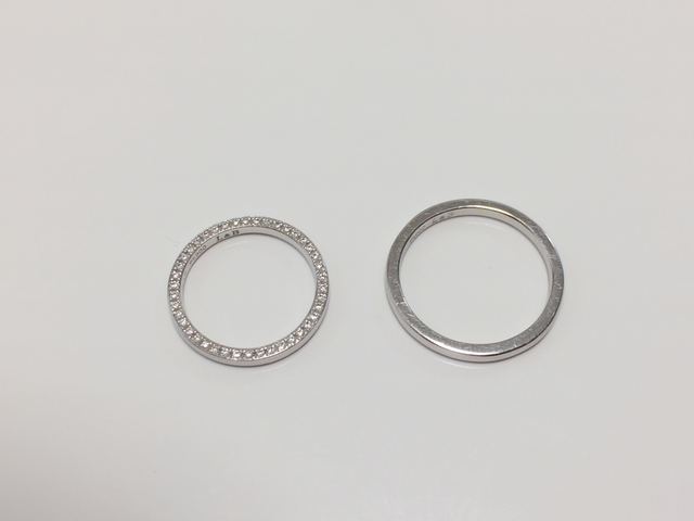 上から見た指輪です。