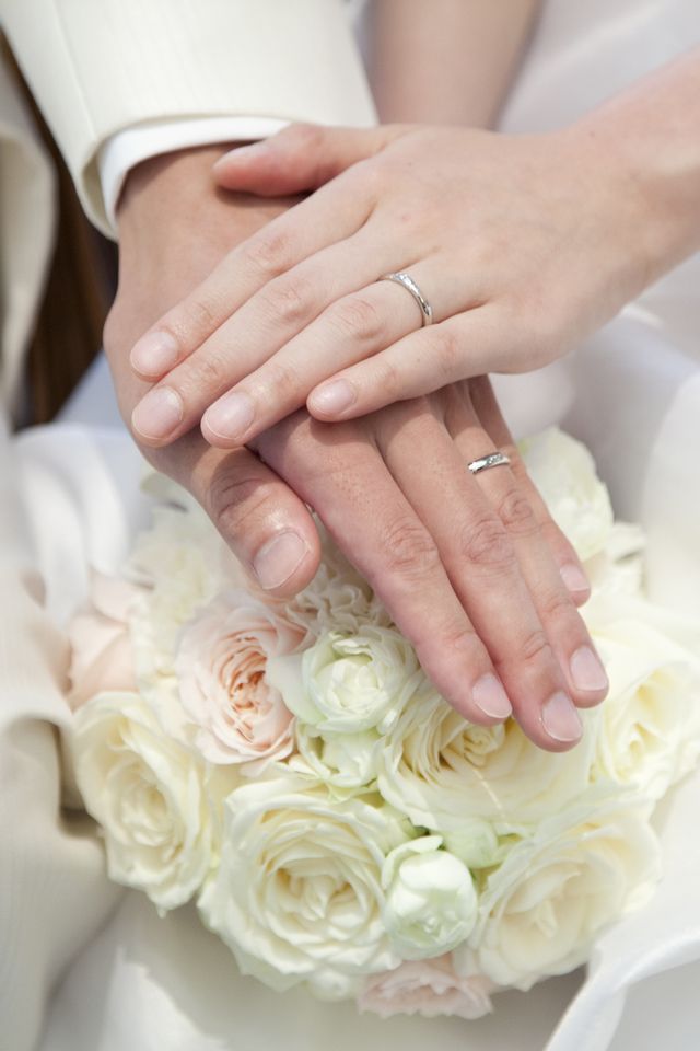 結婚式のときの写真です