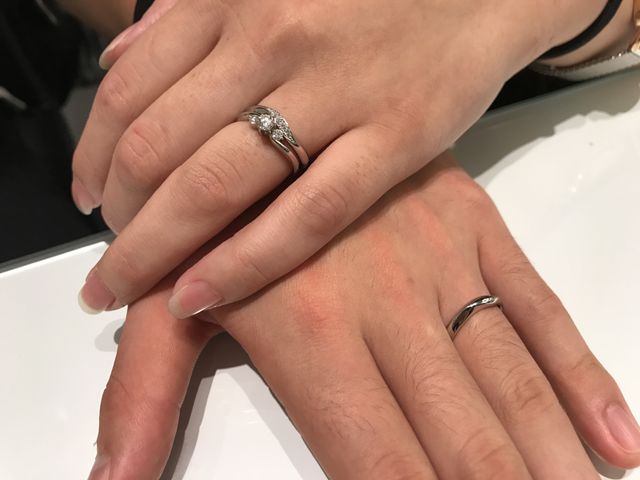 結婚指輪買いました！