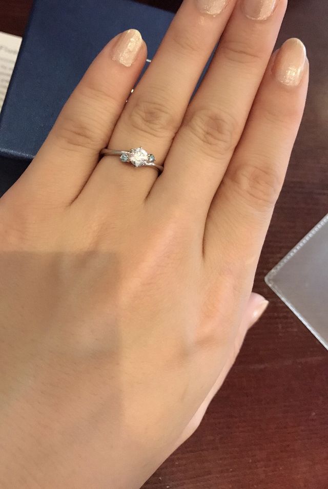 着けている写真