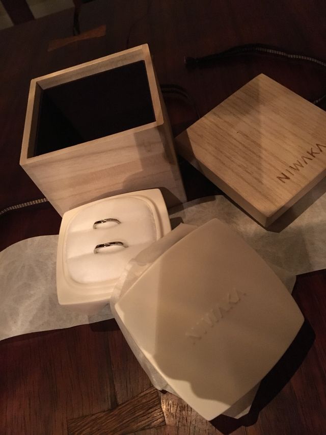 お気に入りの結婚指輪です