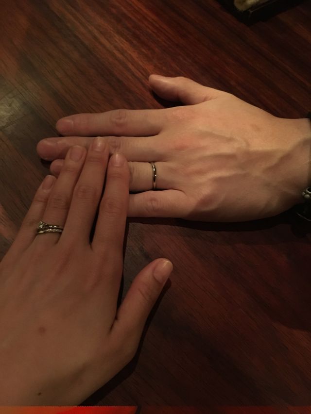 入籍した日にお互い付けました！