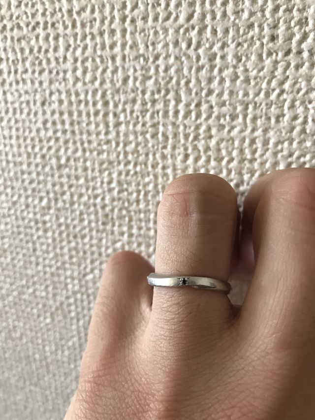 装着時、指輪アップ