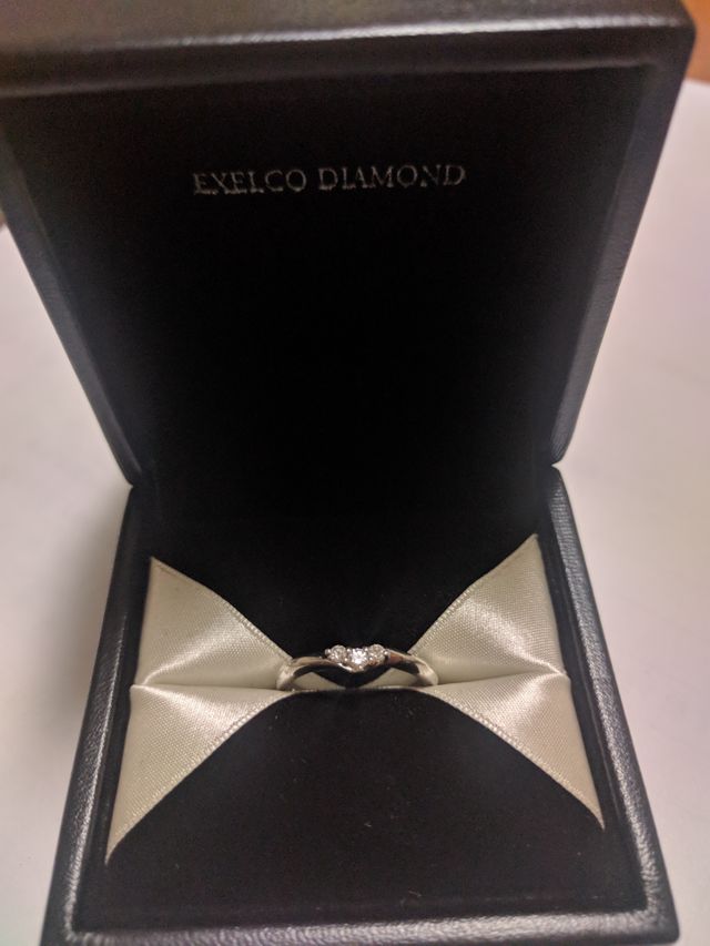 購入してから5ヶ月経った指輪