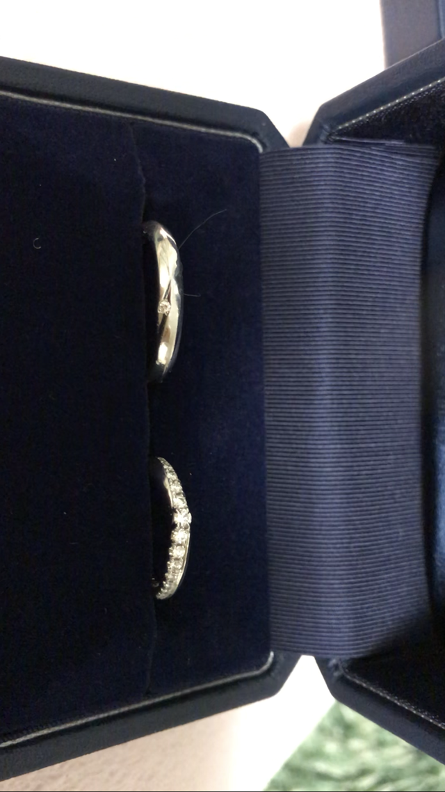 結婚指輪のセットリングです