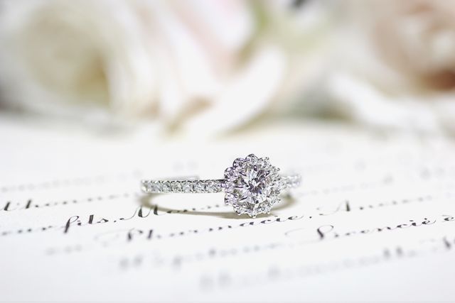 出来上がったリングの写真を担当の方が撮ってくれました